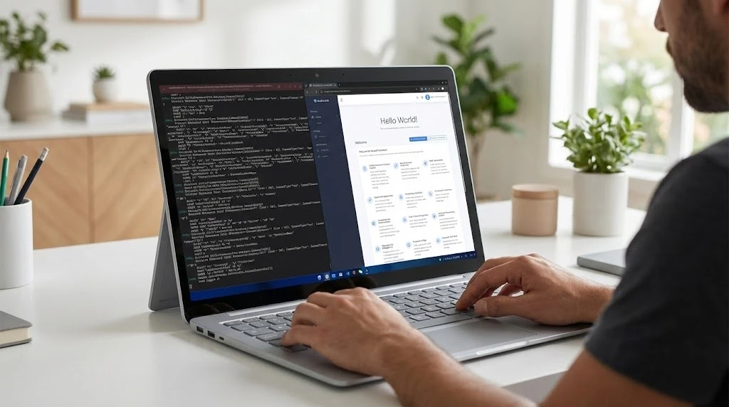 Template Running in Docker